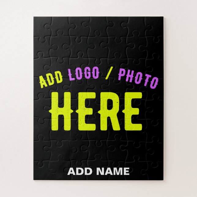 PUZZLE PERSONALIZABLE MODERNO ESTILO NEGRO VERIFICADO MAR (Vertical)