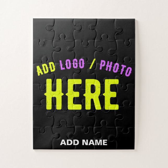 PUZZLE PERSONALIZABLE MODERNO ESTILO NEGRO VERIFICADO MAR (Vertical)