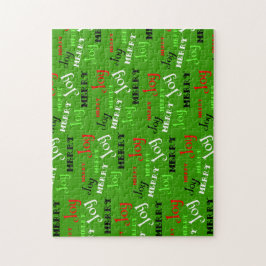 Puzzle Personalizable Navidades de Feliz Alegría