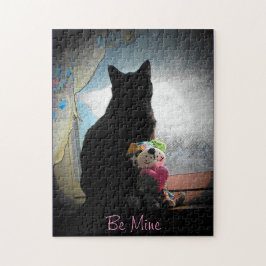 Puzzle Personalizable Valenpuzzle Kitty and Plush