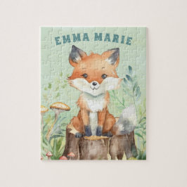 Puzzle Personalización de los animales de bosque de Fox W