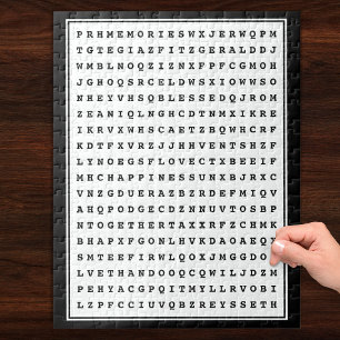 Puzzle Personalizado 12 Word Family Word Search