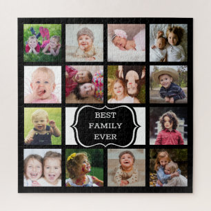 Puzzle Personalizado 14 Mejor Familia Collage de fotos Nu