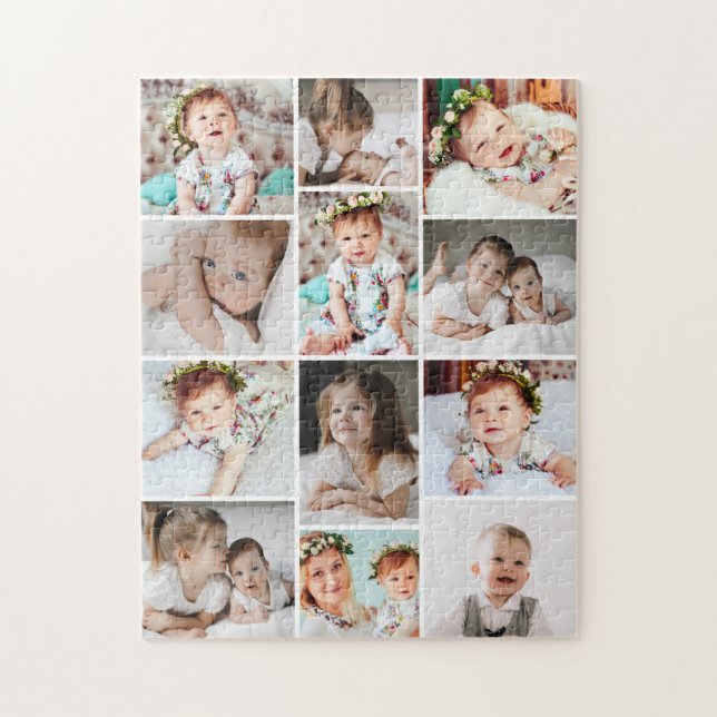 Puzzle Personalizado 252 Pieza Collage de fotos múltiple (Vertical)