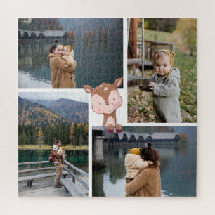 Puzzle Personalizado 4 Fotografía familiar / Pequeño anim