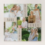 Puzzle Personalizado 5 Collage de fotos Mejor Plaza Nana<br><div class="desc">Rompecabezas de fotos personalizados para la mejor nana de la historia. El diseño está escrito con "mejor nana de la historia [año]" en tipografía de tipografía delgada y puedes personalizar el año y también editar nana a gran, abuela o gramínea, por ejemplo, si es necesario. La plantilla de fotos crea...</div>