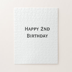 Puzzle personalizado agregar su texto feliz cumpleaños 2d