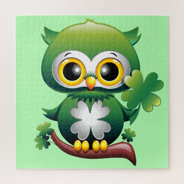 Puzzle Personalizado Baby Owl St Patrick Paddy (Vertical)