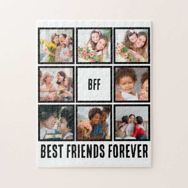 Puzzle Personalizado BFF Mejores Amigos Para Siempre 8 Co (Vertical)