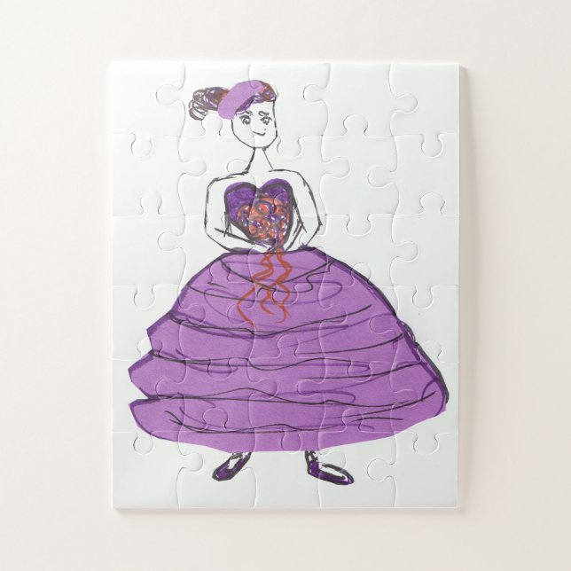 Puzzle Personalizado Bridesmaid (Vertical)