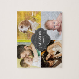 Puzzle Personalizado Collage fotos familiares nombre vari