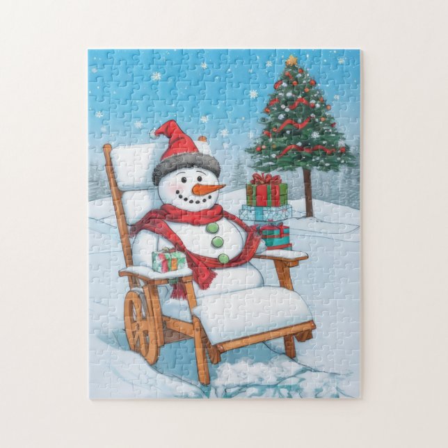 Puzzle Personalizado Cute Snowman (Vertical)