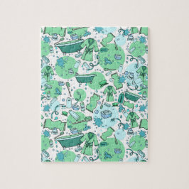 Puzzle Personalizado de artículos de baño divertidos