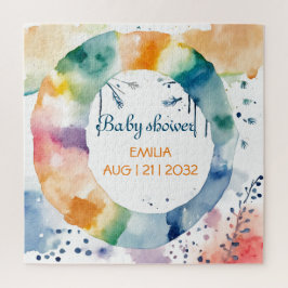 Puzzle Personalizado de Baby Shower de Cute BOHO