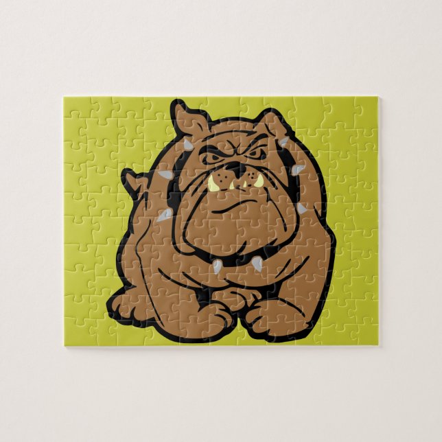 Puzzle Personalizado de Bulldog en inglés (Horizontal)