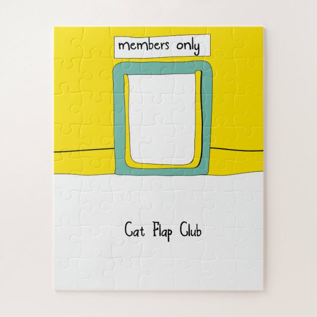 Puzzle Personalizado de Cat Flap Club (Vertical)