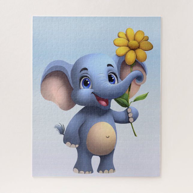 Puzzle Personalizado de fantasía Elephant Jigsaw rompecab (Vertical)