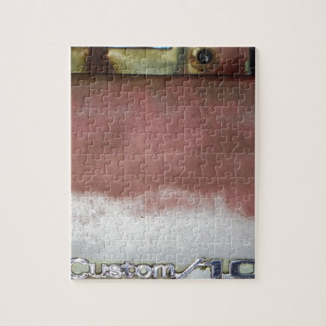 Puzzle personalizado de lujo rosa y blanco (Vertical)