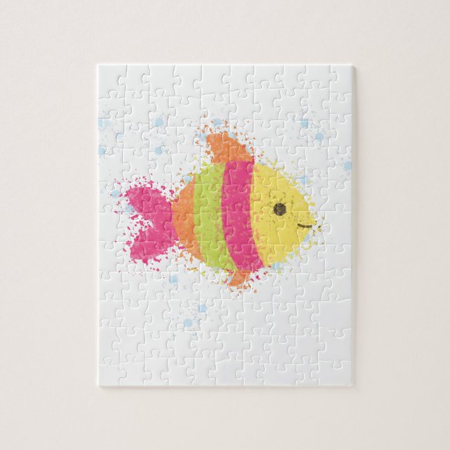 Puzzle Personalizado de peces de cuta (Vertical)