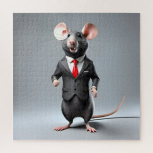 Puzzle personalizado de ratón divertido