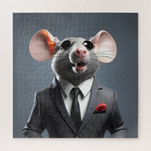 Puzzle personalizado de ratón divertido