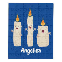 Personalizado del trío de velas de canto lindo