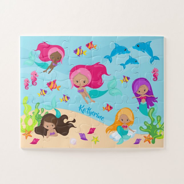 Puzzle Personalizado educada sirvienta Niña Pequeña Debaj (Horizontal)
