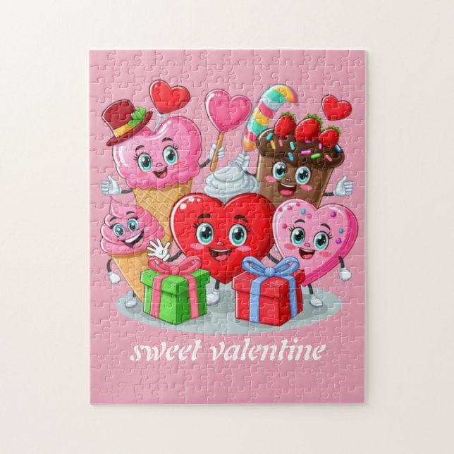 Puzzle Personalizado el día de San Valentín de amigos de  (Vertical)