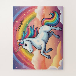 Puzzle Personalizado el unicornio y el arcoiris