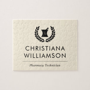 Puzzle Personalizado Elegante Farmacia Farmacéutica Perso