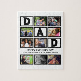 Puzzle Personalizado elegante Feliz Día de los Padres 9 C