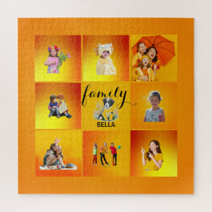 Puzzle Personalizado Family Photo College Square Grid