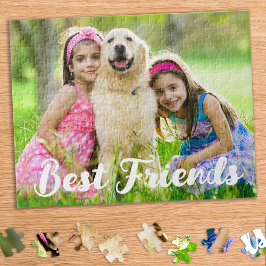 Puzzle Personalizado Foto Niños Mascota Perro Mejor Amigo