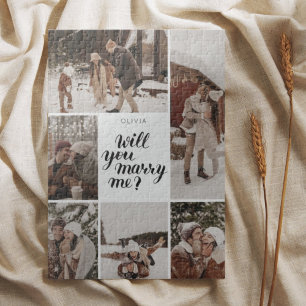 Puzzle Personalizado foto te casarás conmigo collage