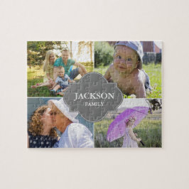 Puzzle Personalizado fotos familia nombre varias fotos