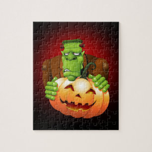 Puzzle Personalizado Frankenstein con Calabaza