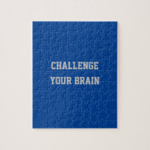 Personalizado Gris Text Challenge Your Braep Blue