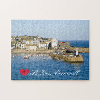 Puzzle Personalizado Heart St Ives Harbour Pier Cornwall