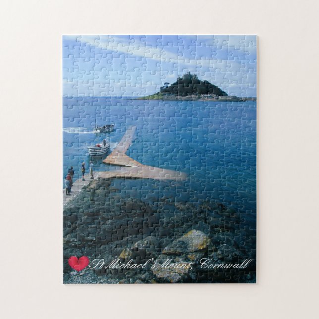 Puzzle Personalizado Heart St Michaels Monte Cornwall con (Vertical)