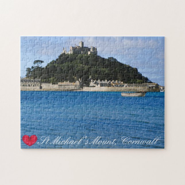 Puzzle Personalizado Heart St Michaels Monte Cornwall Fot (Horizontal)