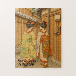 Puzzle Personalizado Japón Paisaje de viajes Estética Gei