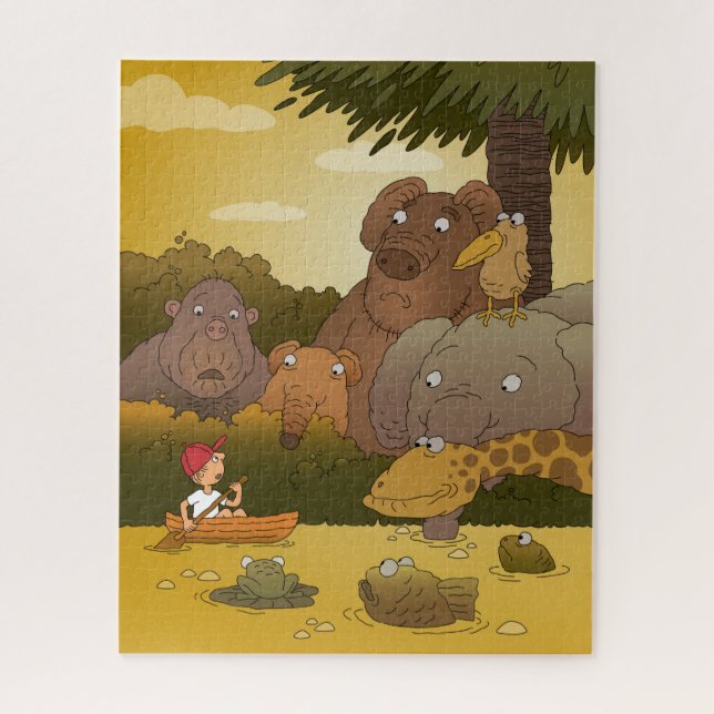 Puzzle Personalizado Kid Jungle Animales (Vertical)