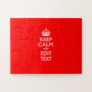 Puzzle Personalizado MANTEN LA CALMA Y Edita Texto para R