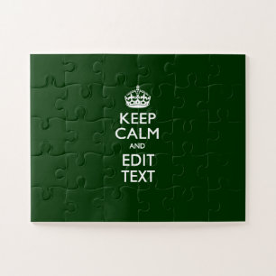 Puzzle Personalizado MANTÉN LA CALMA Y Edita Texto para R