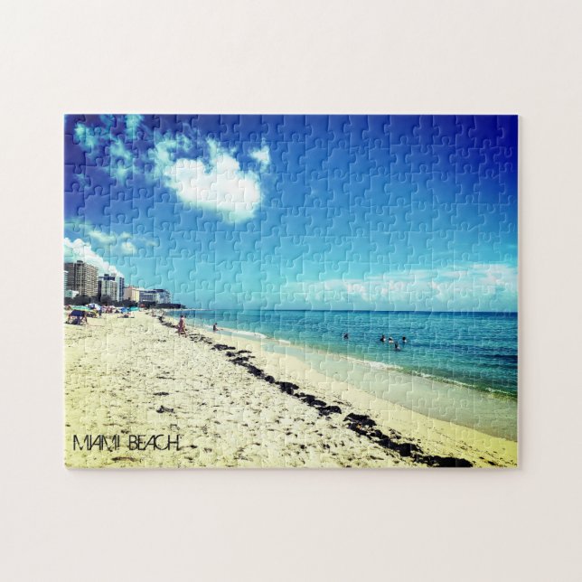 Puzzle Personalizado Miami Beach Florida Adultos tranquil (Horizontal)