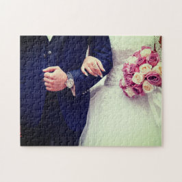Puzzle Personalizado moderno Boda de Moda recién casada f