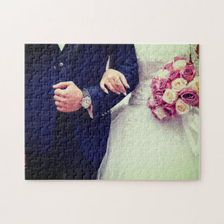 Puzzle Personalizado moderno Boda de Moda recién casada f