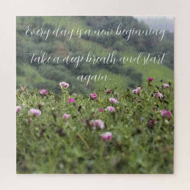 Puzzle Personalizado motivacional de la naturaleza (Vertical)