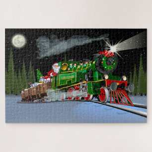 Puzzle Personalizado Navidades tren postal