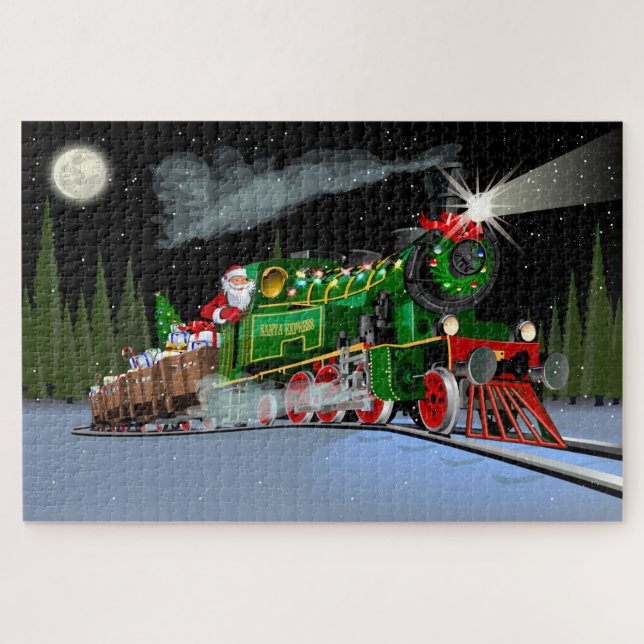 Puzzle Personalizado Navidades tren postal (Horizontal)